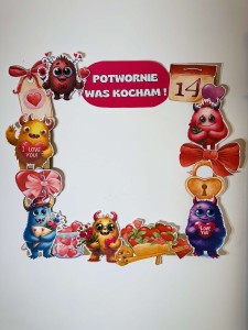 Walentynki- Potwornie Was Kocham- Fotobudka / Ramka