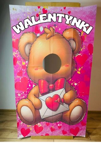 Walentynki - Miś Fotobudka XXL / Plakat 