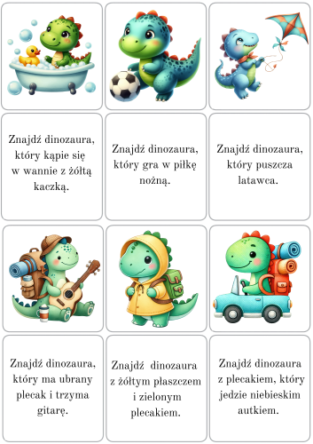 Dzień Dinozaura- Znajdź Dinozaura- opis