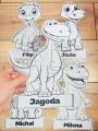 Dzień Dinozaura - Dinozaury z możliwością edycji imienia 