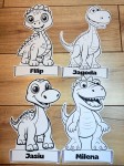 Dzień Dinozaura - Dinozaury z możliwością edycji imienia 
