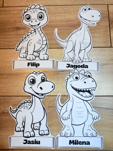 Dzień Dinozaura - Dinozaury z możliwością edycji imienia 