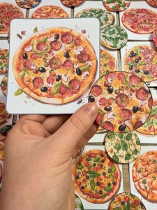 Dzień Pizzy - Pizza - Dopasuje Kółeczka  