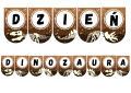 Dzień Dinozaura - Napis/ Girlanda 1
