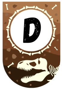 Dzień Dinozaura - Napis/ Girlanda 1
