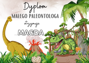 Dzień Dinozaura- Dyplom Małego Paleontologa 1
