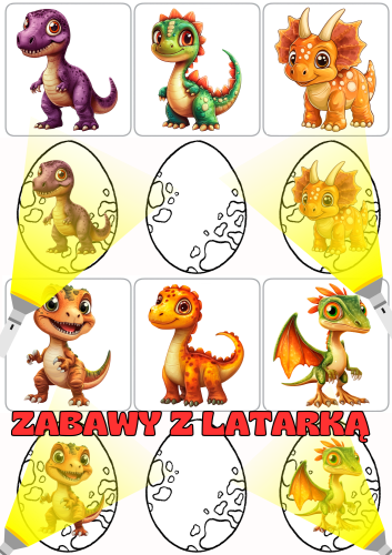 Dzień Dinozaura - Zabawa z latarką