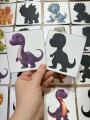 Dzień Dinozaura - Dopasuj Cienie 
