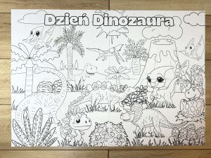 Dzień Dinozaura- Kolorowanka XXL
