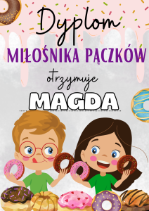 Tłusty Czwartek - Dyplom 1 z możliwością edycji imienia