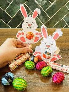 Wielkanoc- Zajączek opakowanie na lizaka / Kinder jajo