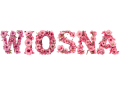 Wiosna - Napis/ Girlanda - wzór 2