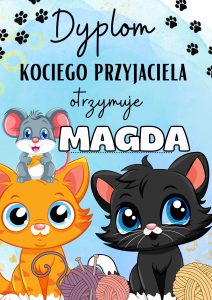 Dzień Kota- Dyplom z możliwością edycji tesktu