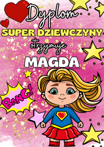 Dzień Kobiet- Dyplom 3 z możliwością edycji tekstu  