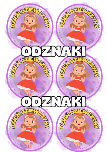  Odznaki ( wzór 3) - Dzień Dziewczyny