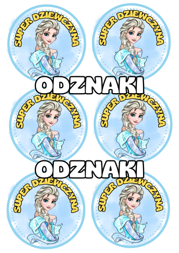  Odznaki  Super Dziewczyny (wzór 2) - Dzień Dziewczyny 