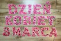 Dzień Kobiet- Napis/ Girlanda Różowa Dzień Kobiet 