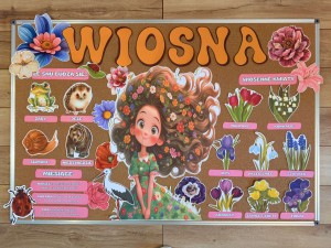 Wiosenna Gazetka/ Dekoracje z tabliczkami - Wiosna
