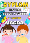 Dzień Dentysty- Dyplom - Mistrza Szczotkowania