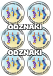 Dzień Kolorowej Skarpetki - Odznaki (wzór 1)