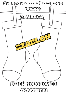 Dzień Kolorowej Skarpetki - Praca Plastyczna