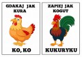 Onomatopeje- Karty Dźwiękonaśladowcze