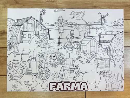 Na Wsi/ Farma/ Zwierzęta Wiejskie - Farma- Kolorowanka XXL