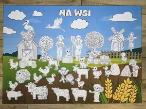 Na Wsi/ Farma/ Zwierzęta Wiejskie - Plakat XXL