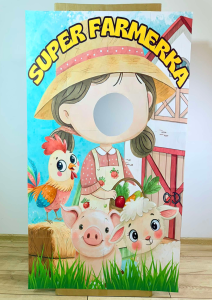  Na Wsi/ Farma/ Zwierzęta Wiejskie- Super Farmerka  Fotobudka XXL (1)