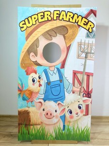  Na Wsi/ Farma/ Zwierzęta Wiejskie- Super Farmer- Fotobudka XXL