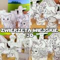 Na Wsi/ Farma/ Zwierzęta Wiejskie- Praca Plastyczna- Elementy Stojące 