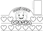 Opaska Biało- Czarna ( wzór 5)- Dzień Ziemi