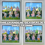 Wielkanocne Dekoracje Dwustronne   - ( wzór 1 ) - Wielkanoc