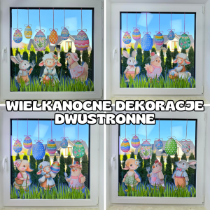 Wielkanocne Dekoracje Dwustronne   - ( wzór 1 ) - Wielkanoc