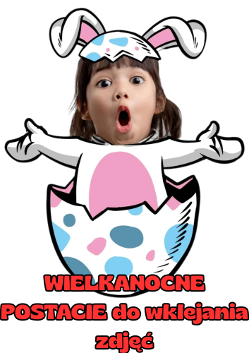Wielkanoc - Wielkanocne postacie do wklejenia zdjęć