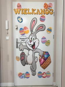 Wielkanoc- Zając na drzwi XXL