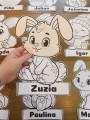 Wielkanoc- Zajączki z możliwością edycji imion   