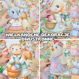 Wielkanocne Dekoracje Dwustronne   - ( wzór 1 ) - Wielkanoc