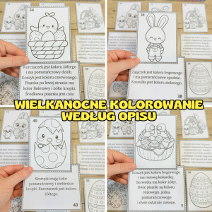 Wielkanoc- Wielkanocne Kolorowanie Według Opisu  