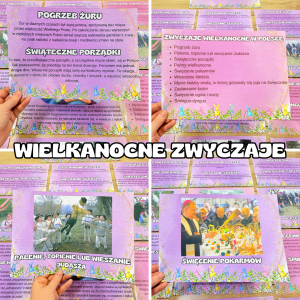 Wielkanoc - Zwyczaje/ Historia itd.  Plansze z opisami i ilustracjami na zajęcia 