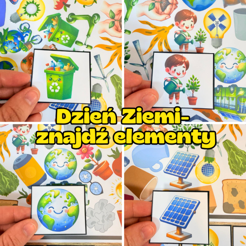  Znajdź Elementy na Planszy  - Dzień Ziemi