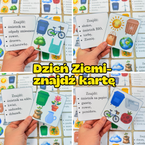  Znajdź  Kartę/Elementy  Według Opisu - Dzień Ziemi