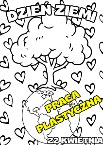 Praca Plastyczna  ( wzór 3 ) - Dzień Ziemi
