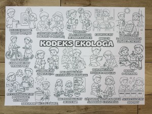Kolorowanka XXL -  Kodeks Małego Ekologa- Kolorowanka - Dzień Ziemi