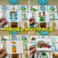  Podział obrazków na szkodzące i dobrze wpływające na Ziemię  - Dzień Ziemi