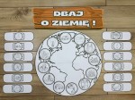  Uratuj Planetę - Dopasuj Plastry  ( wersja czarno-biała ) - Dzień Ziemi