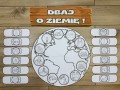  Uratuj Planetę - Dopasuj Plastry  ( wersja czarno-biała ) - Dzień Ziemi