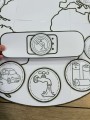  Uratuj Planetę - Dopasuj Plastry  ( wersja czarno-biała ) - Dzień Ziemi