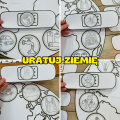  Uratuj Planetę - Dopasuj Plastry  ( wersja czarno-biała ) - Dzień Ziemi
