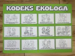  Plakat XXL - Kodeks Ekologa  ( wersja biało- czarna ) - Dzień Ziemi